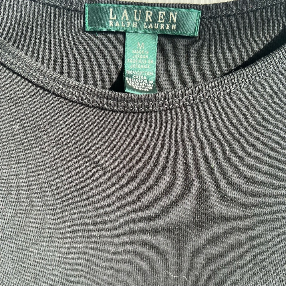 Ralph Lauren Black Long Sleeve Tee size M - Picture 5 of 7